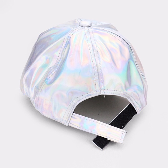 Mermaid | Silver Holographic Baseball Cap - Picture 2 of 3